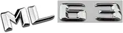 KBTBSCCPLG Chrome Shiny Silver ABS Car Trunk Rear Number Letters Words Badge Emblem Decal Sticker Compatible with Mercedes-Benz ML63 Car Logo