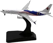 Pre-Built Model Aircraft 9CM Accurate Scale Model Airplane Replica 1/400 for Malaysia Airlines B737-8MAX 9M-MVA Metal Civilian Aircraft Miniature Airplane Model