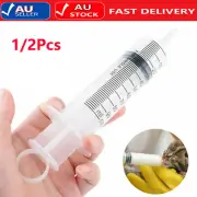 1/2Pcs 100ML Reusable Big Plastic Hydroponics Nutrient Healthy Feeding Syringe