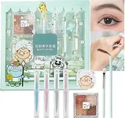 Travel Makeup Kit,Women Facial Cosmetics Kit | Traveling Cosmetics Kit With Eyebrow Pencil, Lipstick And Brush for Daily Commuting, Travel