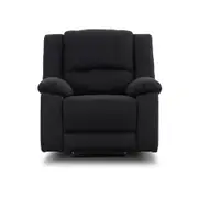 Anderson 1 Seater Fabric Electric Recliner Sofa Chair Onyx
