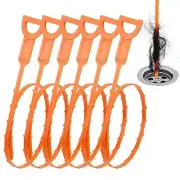 DrSnake 25in Drain Hair Clog Remover 6 Pack Easy to Use for Most Drains