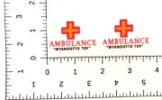 Water slide decal set Wyandotte Ambulance SHIPPING W/TRACKING