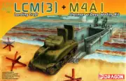 DML7516 1:72 Dragon LCM(3) Landing Craft and M4A1 Sherman w/Deep Wading Kit -
