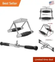 Universal LAT Pull Down & Tricep Rope Attachment Set for Home Gym Workouts