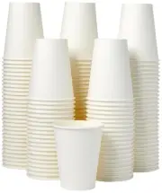 Amazon Basics Disposable Coffee Cups, 12 1000 Count (Pack of 1), White