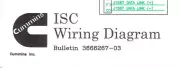 Cummins ISC OEM Wiring Diagrams Electrical Schematics Laminated Fold Out 3666267