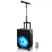 TPro Rechargeable 800W Bluetooth Speaker w/ Retractable Mic Stand & Wireless Mic
