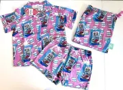 Peter Alexander Girls Size 2 Pjs Set Kelloggs Rice Bubbles Pink Pyjamas New