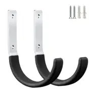 2Pcs Heavy Duty Wall Mount Utility Garage Hooks Garden Wall Hooks Tool Organizer