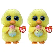 2PK TY Beanie Boos Marigold Chick Kids Soft Plush Toy Yellow 15.5cm 3y+ Regular