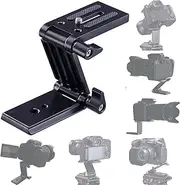 Universal Flex Tilt Head Z Mount Bracket Tripod Quick Releas Plate Mounting Compatible with Monopod Slider Rail Cage Rig Stabilizer Gimbal DSLR Camera