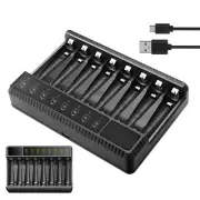 LCD Display AA / AAA Battery Charger 8 Slots SW-8n 1.2V Rechargeable Indicator