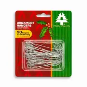 Christmas Ornament Hooks, Silver, 2-1/2-In., 50-Ct. -3925000
