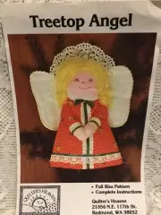 Quilters Haven Treetop Angel Sewing Pattern Christmas 11" Centerpiece New UC