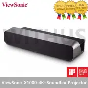 ViewSonic X1000-4K+ 4K HDR Ultra Short Throw Smart LED 40W Soundbar Projector