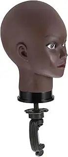 Beatifufu Artificial Dummy Head Wig Display Model Bracket for Hair Styling Practice Salon Display and Home Use Easy to Attach to Table