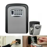 Safe Key Lock Box Wall Mount 4-Digit Code Combination Lock For Outside Door NEW