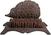 [Esschert] Fallen Fruits LH61 Hedgehog Boot Brush,Brown,6.5" H