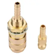M6 Quick Connector Set, Quick Cooler, for Water-Cooled Gas Connection, for Welding Torch MIG TIG Welding Torch (Gold) as shown