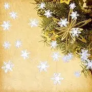 3D Pearl Paper Snowflake String Christmas Ornaments Festival Party Home Decor Pendant