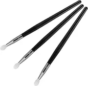 Healvian 3Pcs Silicone Makeup Brush for Lip Gloss and Eye Shadow Gentle Applicators for Professional and Home Use for Liquid Lipstick Eye Shadow and Daily Makeup