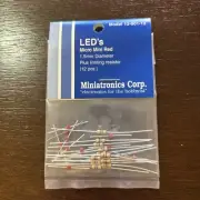 Miniatronics Corp 12-001-12 LEDs Micro Mini Red Plus Limiting Resistor