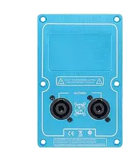 Speaker Junction Box | Double 4-Core Socket Wiring Board,Aluminum Alloy Audio Amplifier Socket, Acoustic Component for Cables