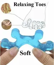 2Pair Silicone Gel Bunion Toe Corrector Orthotics Straightener Separator Pain US