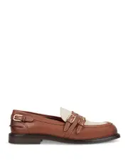 Sandro Women's Shiny Leather Buckled Loafers