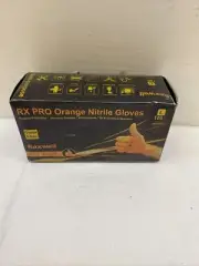 Raxwell RX PRO Orange Nitrile Gloves 8.5mil Large Rx50008 Multi-purpose