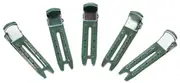 Double Prong Metal Stainless Steel Curl Clip - 100pk