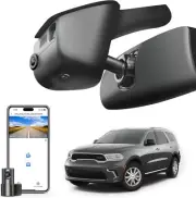 Front 4K & Rear 1080P Dash Cam Custom Fit for Dodge Durango 2016 2017 Black
