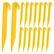 80 PCS Plastic Tent Stakes 9 Inch Heavy Duty Tent Pegs Spike Hook for Camping...