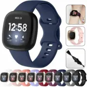 For Fitbit Versa 3 / Sense Silicone Wrist Strap Wristband Replacement Watch Band