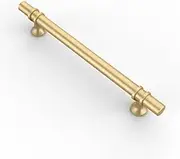 CK-EU0004 Furniture Handles, Gold, 160 mm, Hole Spacing, Furniture Handles, Cupboard Handles, Kitchen Handles, Drawer Handles, Wardrobe Door Handles, Pack of 10