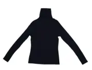 New Look Black Long Sleeve Ribbed Roll Neck Pullover Sweater Top Womens 10