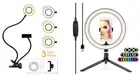 Professional live stream LED Selfie Ring Light and Makeup Cell Phone Holder