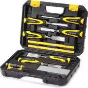 10pcs Premium Wood Chisel Set, 6pcs Wood Chisel with 1 Honing Guide, 1 Sharpe...