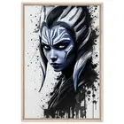 Star Wars Ahsoka Tano Portrait Framed Canvas Wall Art