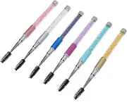 SAFIGLE 6pcs Plastic Eyelash Brush Set Makeup Tools for Eye Makeup Portable Mascara Wands Lash Salon Tool