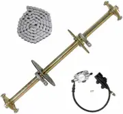 810mm Rear Axle Kit Brake 428 Sprocket Hub Go Kart ATV Drift Trike Quad Buggy