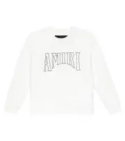 [Amiri Kids] Amiri Kids Logo cotton jersey sweatshirt Y 12 white