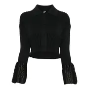 [CFCL] Fluted Ornament Cropped Shirt