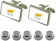[Select Gifts] Shirt Dress Studs Cyprus Flag Cufflinks