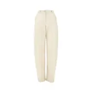 [PINKO] PINKO Faux leather Barrel Leg pants Woman 42 42 White