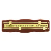 Formula Sports Snooker Billiard Manual Scoreboard Gaming Accessory Walnut/Brass