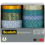 Scotch Washi Tape [8-Pack]: 8-pack / Assorted (8 patterns) Style 6