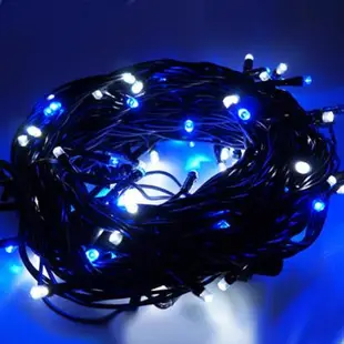 摩達客 台灣製15尺/15呎(450cm)特級白色松針葉聖誕樹 (藍銀色系)+100燈LED燈9串(附控制器跳機)
