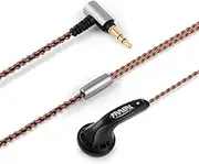FAAEAL Headphones Iris 2.0 Without Mic Version,Wired Earphones with 3.5mm Plug,Durable Wired Ear Buds with Dynamic Crystal Clear Sound,Good Bass Earbuds,for Smartphones/PC/Tablet and More (Black)